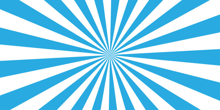 Abstract blue retro with sunburst pattern colorful design. Modern stipes line ray grunge design beam pattern texture. Funky ray elements themes Swirling pattern.	