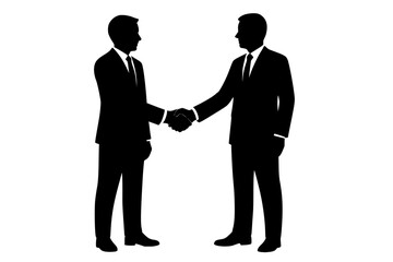 Two Businessmen Handshake