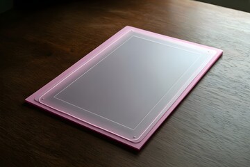 Vellum Overlay Tracing Page Single Sheet Blush Pink Delicate Paper Texture Design