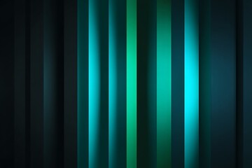 Obraz premium Abstract vertical glowing neon light streaks in shades of turquoise and teal against a dark background creating a futuristic and energetic visual effect