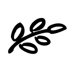 leaf icon vector design monocolor