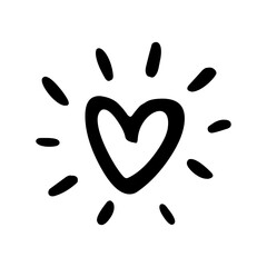 love icon vector design monocolor