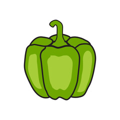green paprica icon vector design