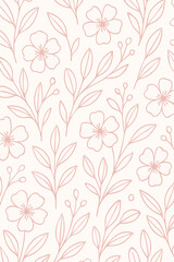 seamless pattern with flowers