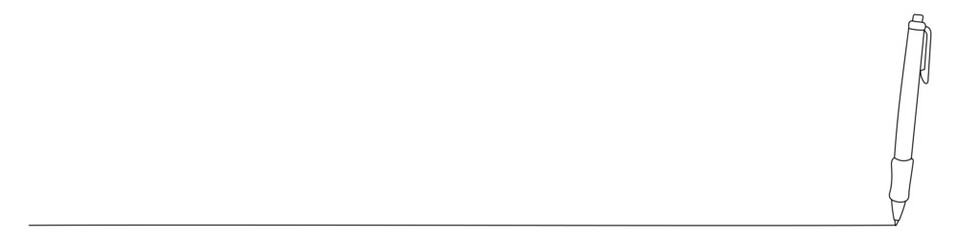 ボールペンとボールペンで引いたような曲線ラインのシンプルな線画のイラスト