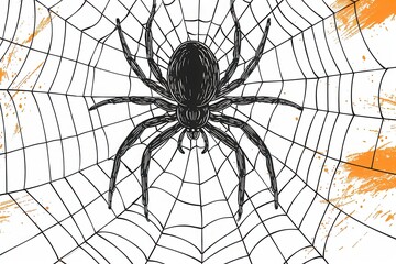 Obraz premium halloween spider web