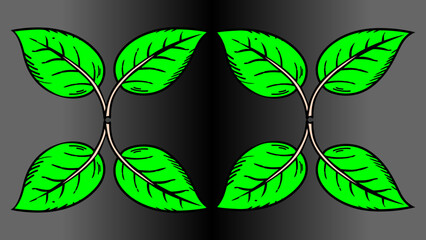 set of green eco icons