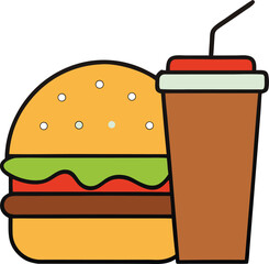 fast food illustration