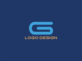 Letter G Blue Modern Logo Design — Clean Alphabet Branding Symbol for Professional Identity and Design