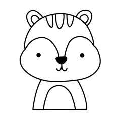 vector illustration of a cartoon fetter