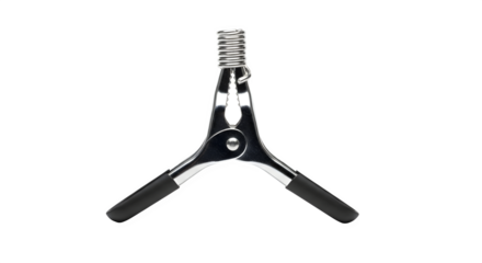 Spring clamp isolated on transparent background a versatile tool for woodworking, photography, and various diy projects, ensuring a firm grip