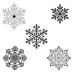 Set of christmas design elements vector