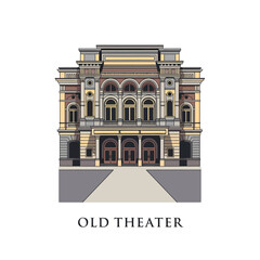 Fototapeta premium architecture old building theater culture history city monument