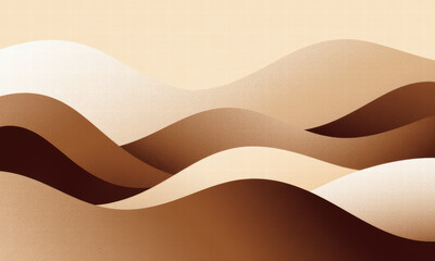 Abstract Sand Dunes and Desert Landscape