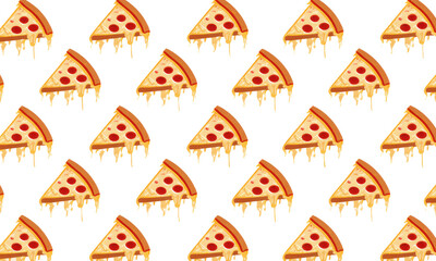 Cheesy Pepperoni Pizza Slice Pattern