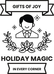 A man is smiling and is surrounded by leaves and flowers