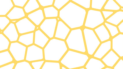 Abstract Yellow Mosaic Tile Pattern on White Background