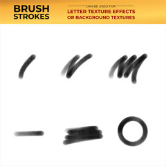 Brush strokes transparent background to be used as textured effect