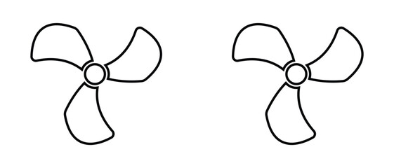 Propeller fan icon. Propeller speed icon, fan icon, abstract Propeller Fan Icon.
