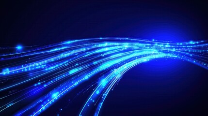 Abstract Blue Light Streaks