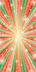 キラキラ輝くクリスマス放射_縦型
