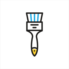 Multi color icon for brush