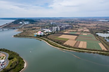 aerial view of budapest