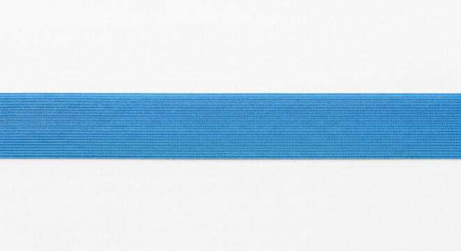 Blue Stripe Abstract Graphic Design Element on White Background