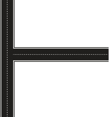 Directional T-intersection road graphic element