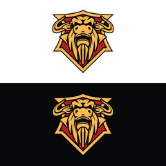 Obraz premium Bull Mascot Logo