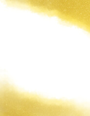 タイトルスペース付き・金色の上下ウェーブ背景素材・縦