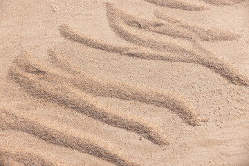 Abstract natural photo texture of sand ripple pattern