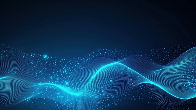 Abstract Digital Waveform - Powered by Adobe