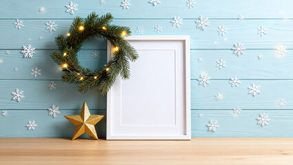 ChristmasWreathStarAndFrame