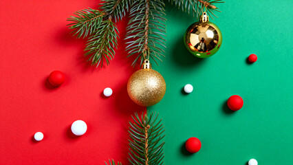 ChristmasOrnamentsRedGreen