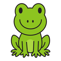 Cute Frog Animal Illustration