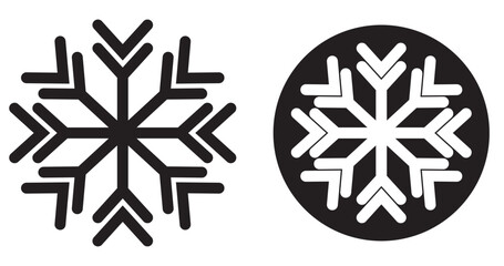 Snowflake icon set snowflake, swirl, pattern, glow. Vector illustration. snowflake glyph flat vector icon