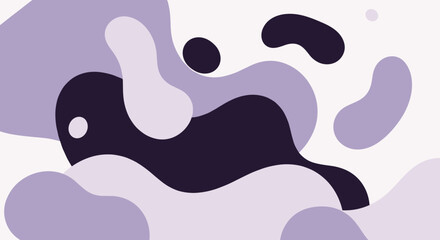 Abstract organic shapes flow and merge in a serene minimalist color palette.