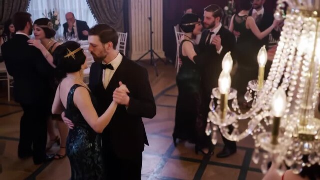 Roaring Twenties Ball Elegant Dancing & Vintage Glamour