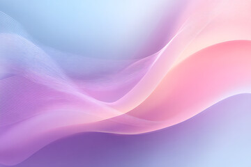 Fototapeta premium Soft Gradient Waves in Pastel Colors with Light Fluid Elements