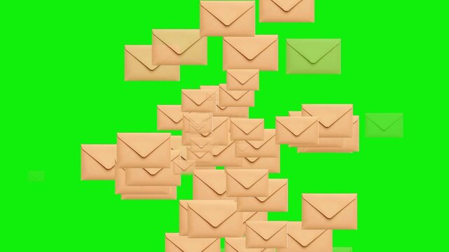 Message Pop Out Animation Green Screen