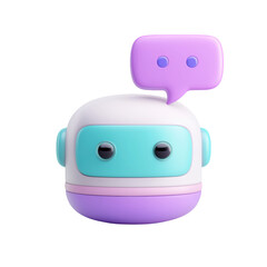 Chatbot Assistant 3D Icon