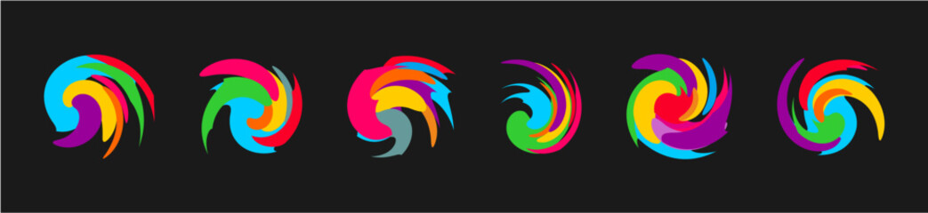 Obraz premium colorful brush stroke in element