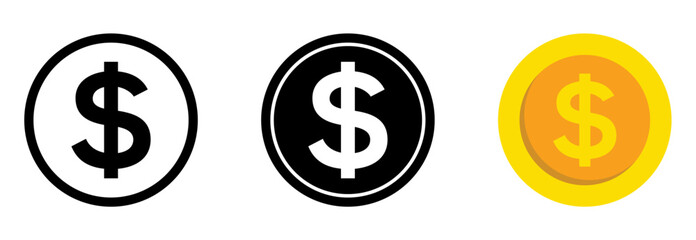 us dollar golden coin currency