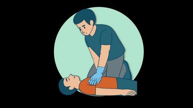 Animated Guide to Performing CPR Chest Compressions and Rescue Breaths