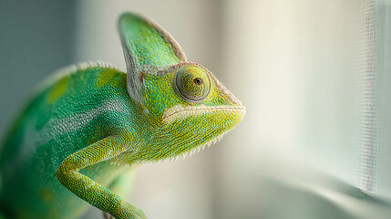 Obraz premium The Vibrant Chameleon: A Master of Color and Disguise 