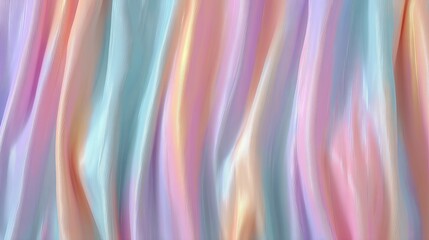 Soft Pastel Waves of Fabric Flowing in Gentle Motion, Creating an Ethereal and Dreamy Atmosphere with Subtle Color Transitions