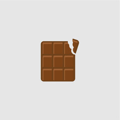 Vector of chocolate bar broken into pieces m11.eps