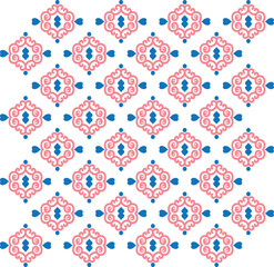 Abstract background with a geometric construction white background pattern