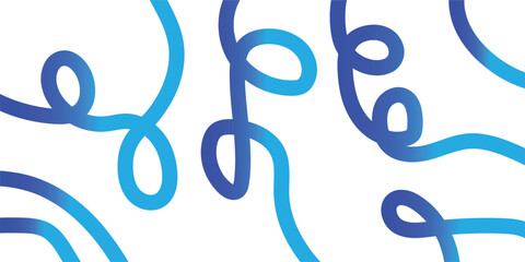 An abstract blue background with waves illustrating a treble clef and musical notes for a vibrant sound and melody design vector